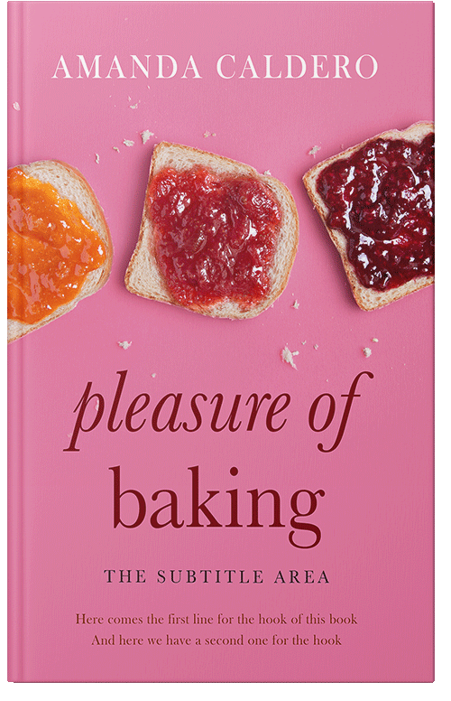 Front view of Premade Cookbooks & Food & Wine Book Cover - Carissma