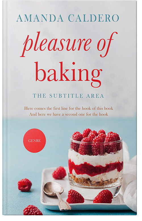 Front view of Premade Cookbooks & Food & Wine Book Cover - Iron