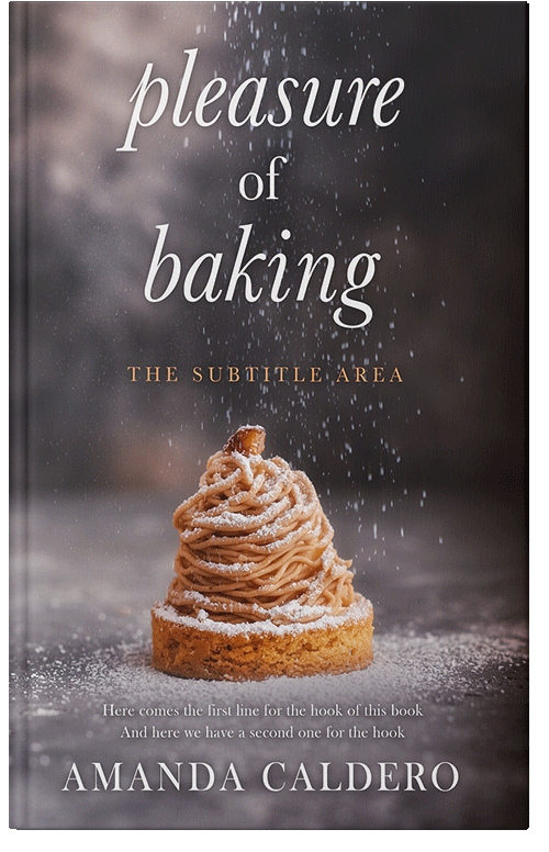 Front view of Premade Cookbooks & Food & Wine Book Cover - Tundora