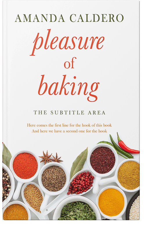 Front view of Premade Cookbooks & Food & Wine Book Cover - Satin Linen