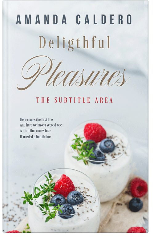 Front view of Premade Cookbooks & Food & Wine Book Cover - Porcelain