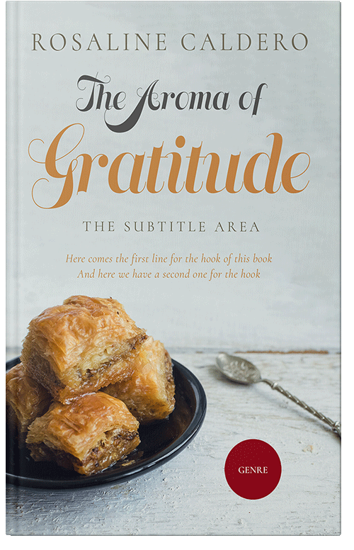 Front view of Premade Cookbooks & Food & Wine Book Cover - Conch