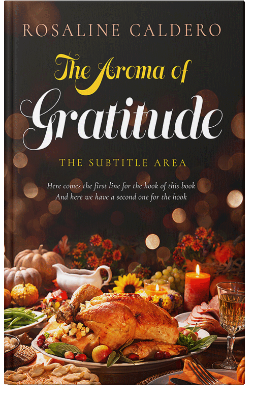 Front view of Premade Cookbooks & Food & Wine Book Cover - Raw Sienna