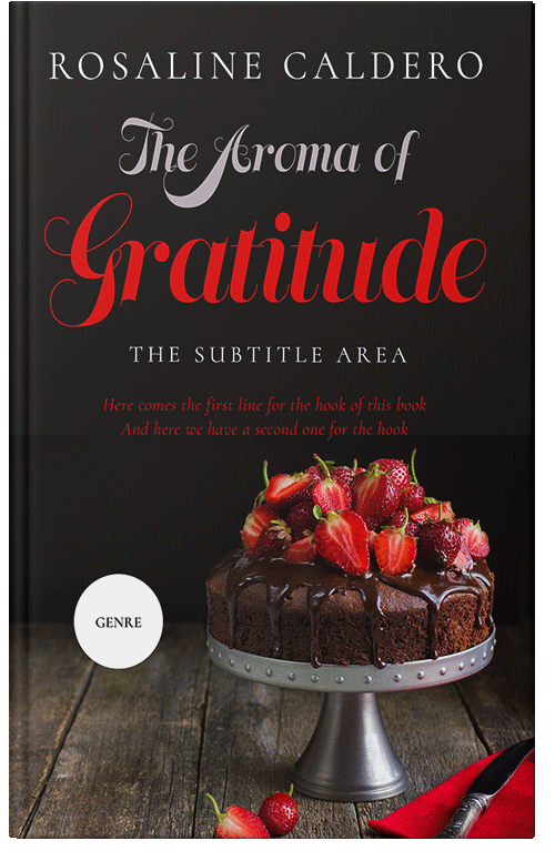 Front view of Premade Cookbooks & Food & Wine Book Cover - Fuzzy Wuzzy Brown