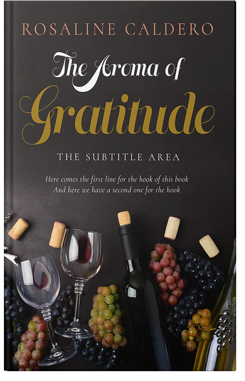Front view of Premade Cookbooks & Food & Wine Book Cover - Thunder