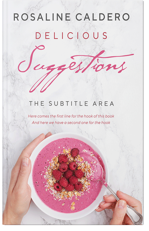 Front view of Premade Health & Dieting & Fitness Book Cover - Hint Of Red