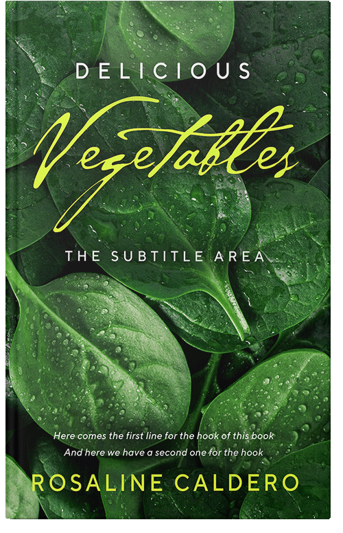 Front view of Premade Cookbooks & Food & Wine Book Cover - Seaweed