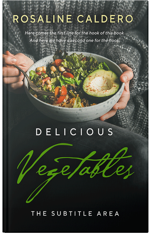 Front view of Premade Cookbooks & Food & Wine Book Cover - Heavy Metal