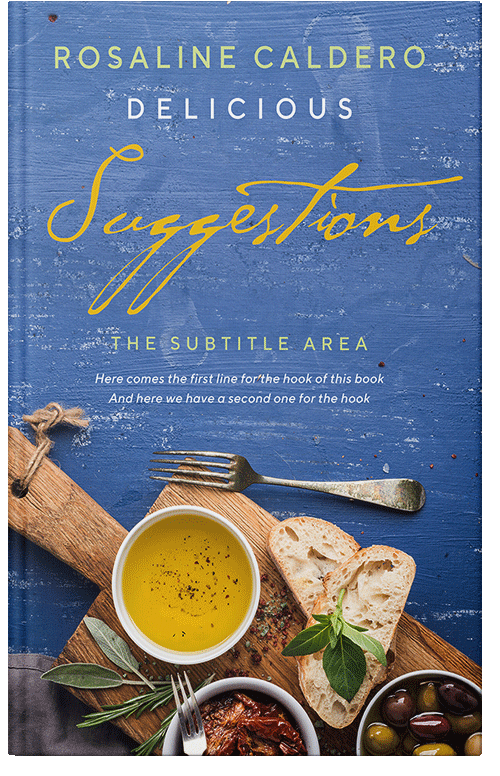 Front view of Premade Cookbooks & Food & Wine Book Cover - San Marino