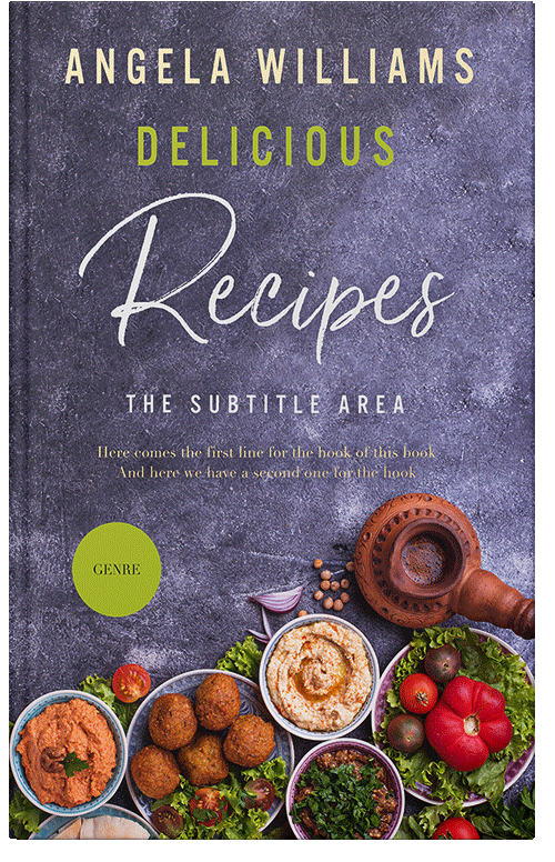 Front view of Premade Cookbooks & Food & Wine Book Cover - Mulled Wine