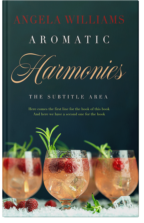 Front view of Premade Cookbooks & Food & Wine Book Cover - Firefly