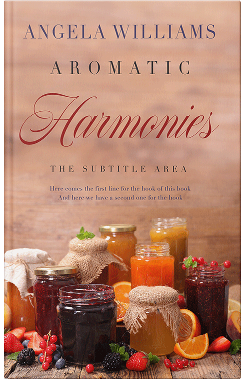 Front view of Premade Cookbooks & Food & Wine Book Cover - My Pink