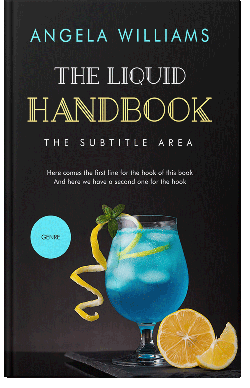 Front view of Premade Cookbooks & Food & Wine Book Cover - Cod Gray