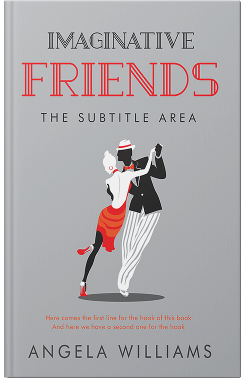 Front view of Premade Chick Lit Book Cover - French Gray