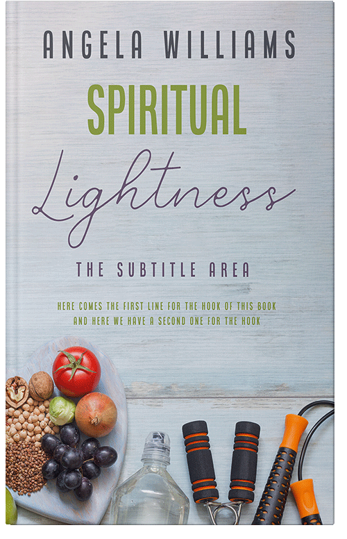 Front view of Premade Health & Dieting & Fitness Book Cover - Ghost