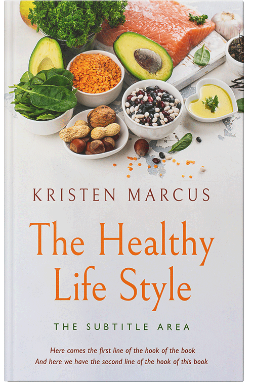 Front view of Premade Health & Dieting & Fitness Book Cover - Ebb