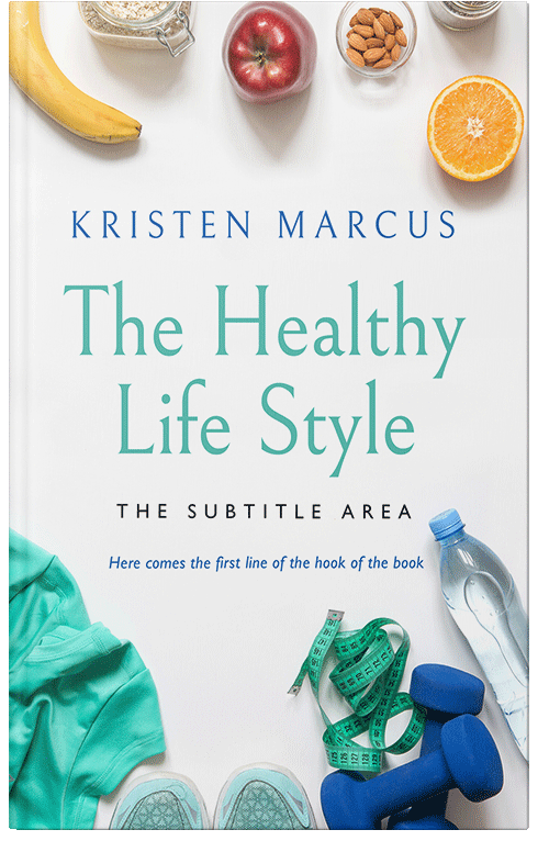 Front view of Premade Health & Dieting & Fitness Book Cover - Jelly Bean