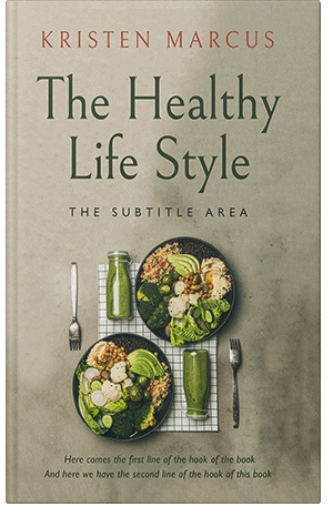 Premade Book Cover Taupe Gray