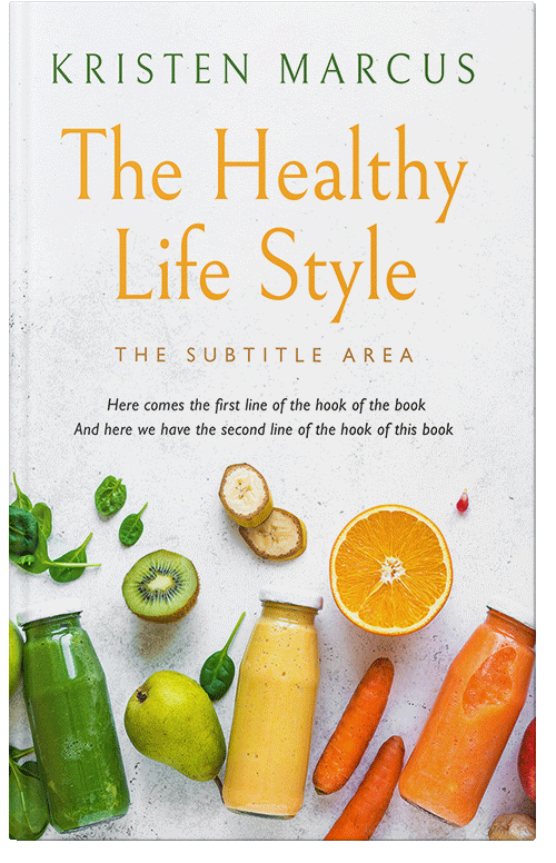 Front view of Premade Health & Dieting & Fitness Book Cover - Desert Storm