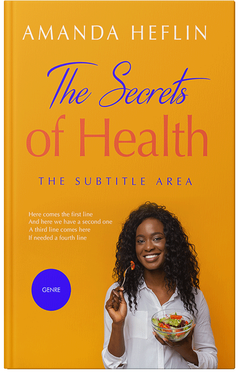 Front view of Premade Health & Dieting & Fitness Book Cover - Buttercup