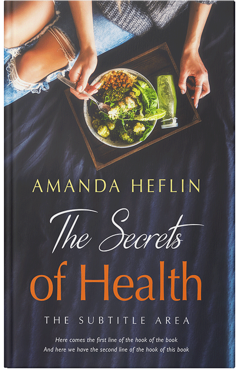 Front view of Premade Health & Dieting & Fitness Book Cover - Ship Gray