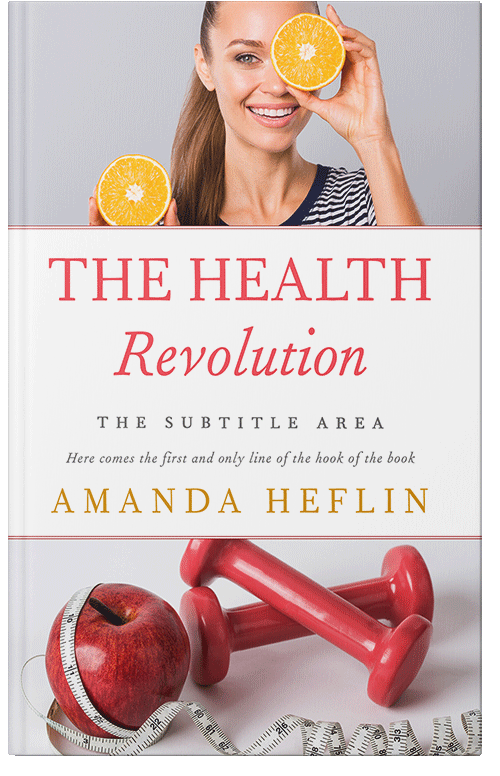 Front view of Premade Health & Dieting & Fitness Book Cover - Wafer