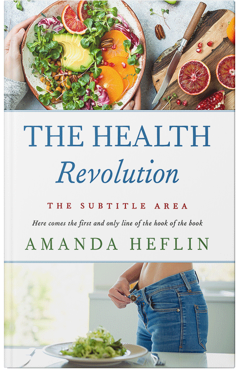 Front view of Premade Health & Dieting & Fitness Book Cover - Spectra