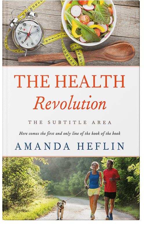 Front view of Premade Health & Mind & Body Book Cover - Barley Corn