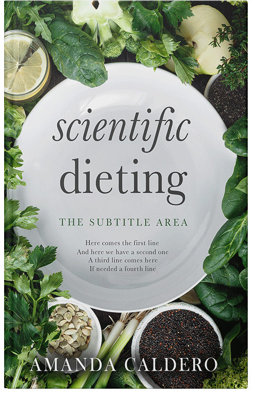 Front view of Premade Health & Dieting & Fitness Book Cover - Green Kelp