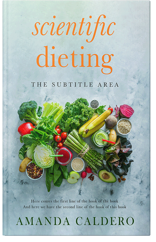 Front view of Premade Health & Dieting & Fitness Book Cover - Jungle Mist