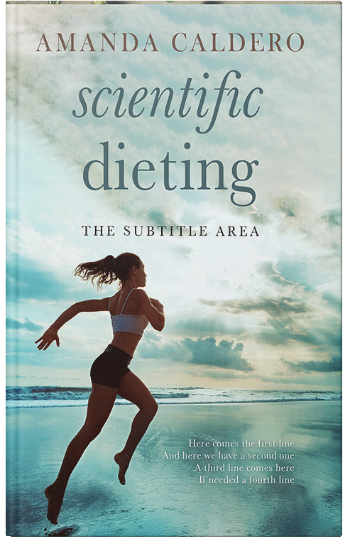 Front view of Premade Health & Dieting & Fitness Book Cover - Paris White