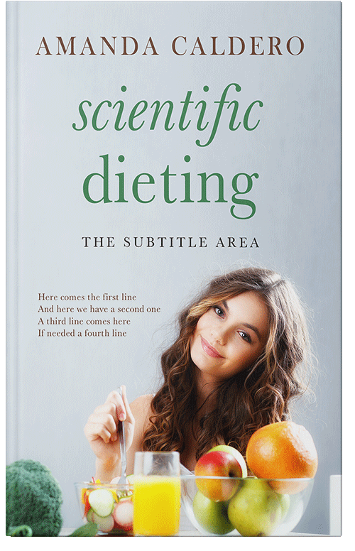 Front view of Premade Health & Dieting & Fitness Book Cover - Iron