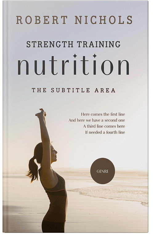 Front view of Premade Health & Dieting & Fitness Book Cover - Swiss Coffee