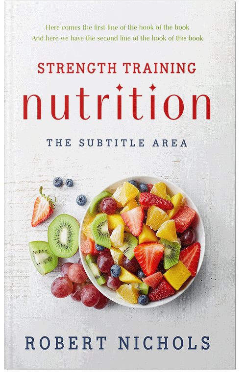 Front view of Premade Health & Dieting & Fitness Book Cover - Cararra