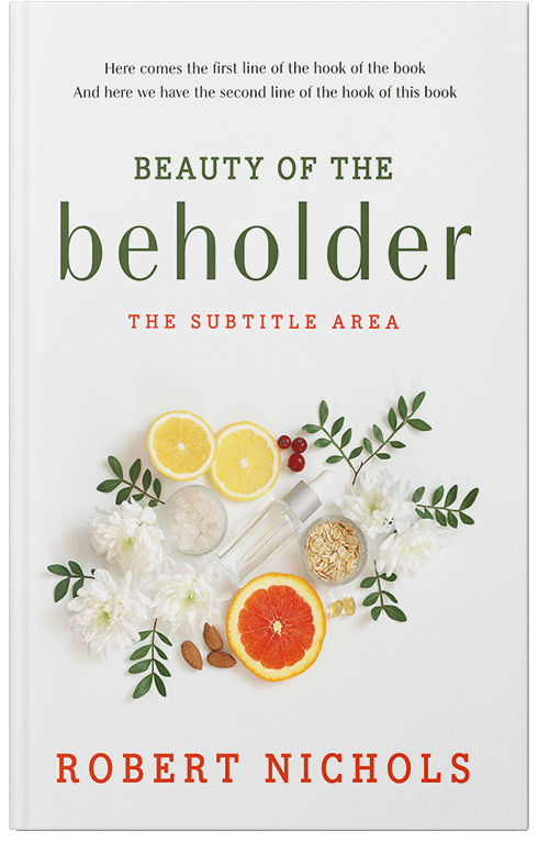 Front view of Premade Health & Dieting & Fitness Book Cover - Pampas