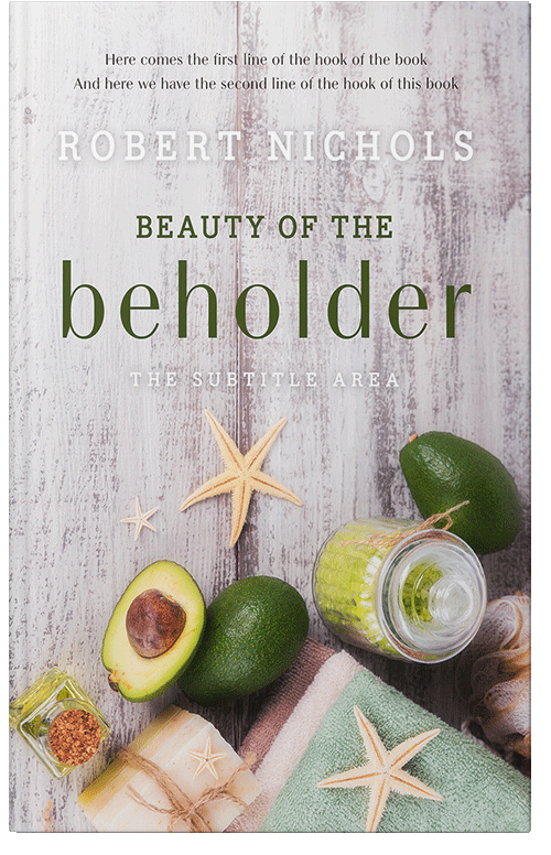 Front view of Premade Health & Dieting & Fitness Book Cover - Timberwolf