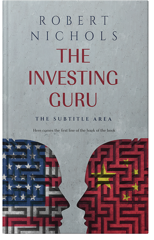 Front view of Premade Business Book Cover - Hit Gray