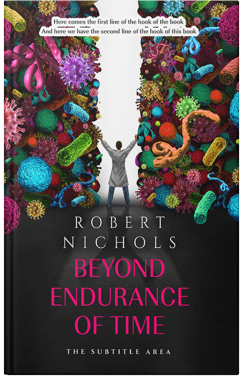 Front view of Premade Medical Book Cover - Tuatara