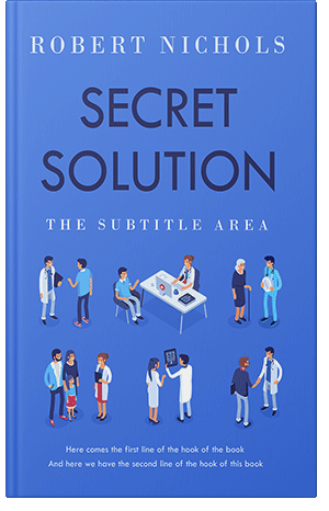 Premade Book Cover Royal Blue