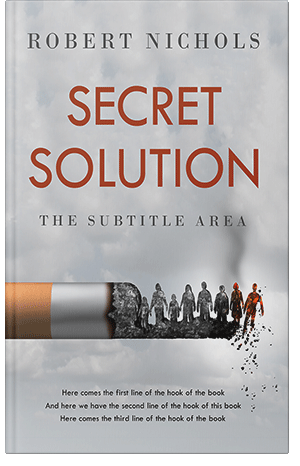 Premade Book Cover French Gray