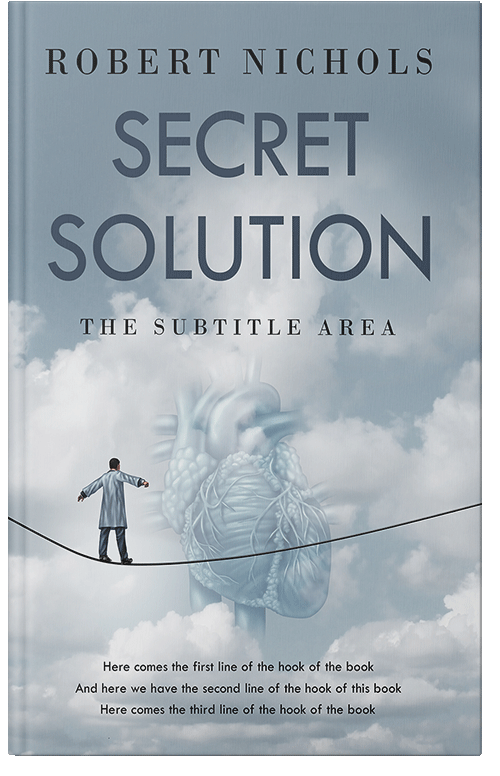 Front view of Premade Health & Mind & Body Book Cover - Loblolly