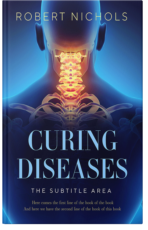 Front view of Premade Medical Book Cover - Bunting