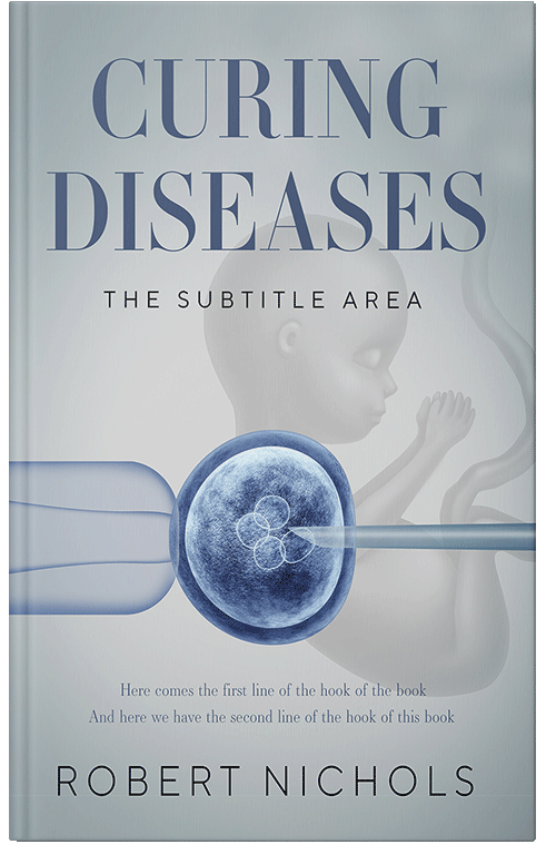 Front view of Premade Science & Nature Book Cover - Submarine