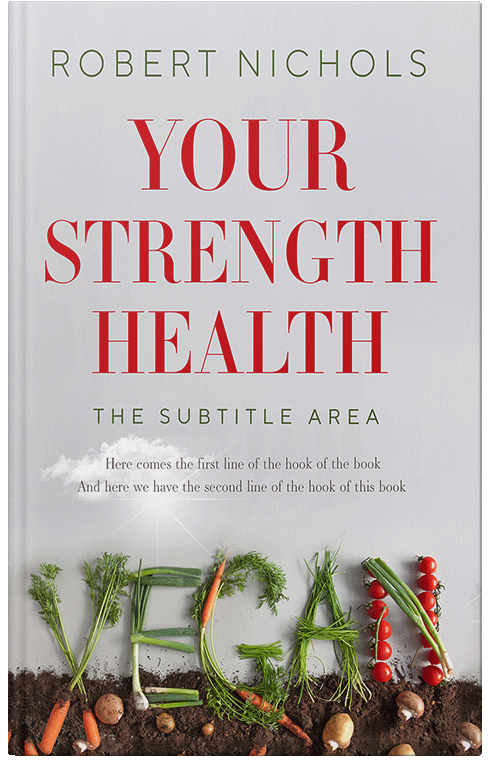 Front view of Premade Health & Dieting & Fitness Book Cover - Bon Jour