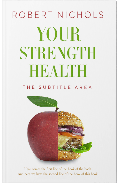 Front view of Premade Health & Mind & Body Book Cover - Sycamore