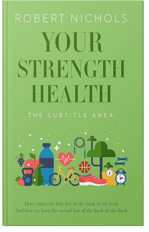 Front view of Premade Health & Dieting & Fitness Book Cover - Wild Willow