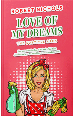 Premade Book Cover Carnation