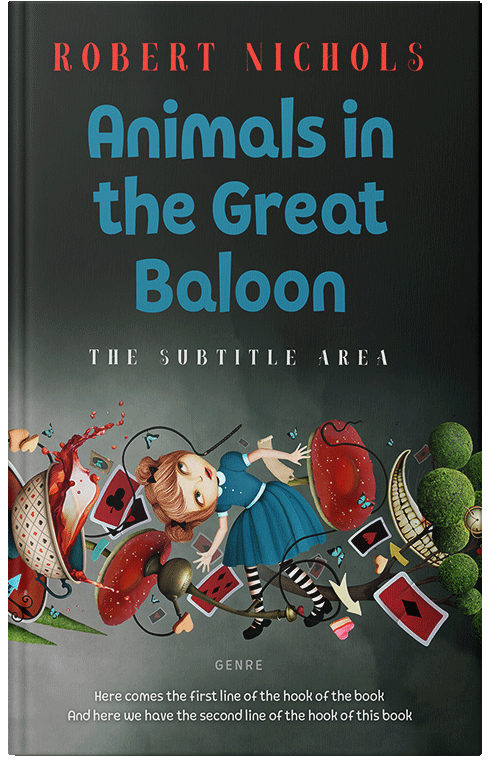 Front view of Premade Surreal Book Cover - Heavy Metal