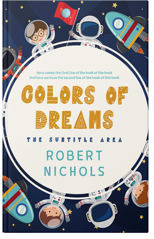 Front view of Premade Children's Book Cover - Pampas