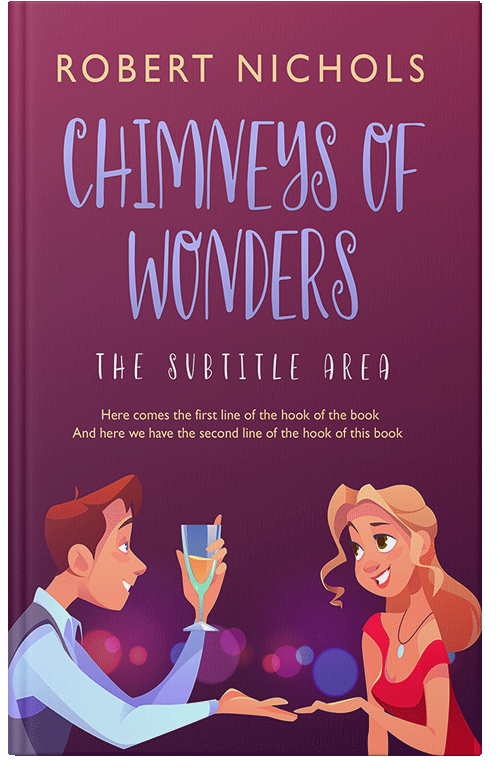 Front view of Premade Erotica Book Cover - Claret